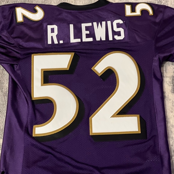 100% Authentic Ray Lewis Mitchell & Ness 2000 Ravens Jersey Size 40 (M)